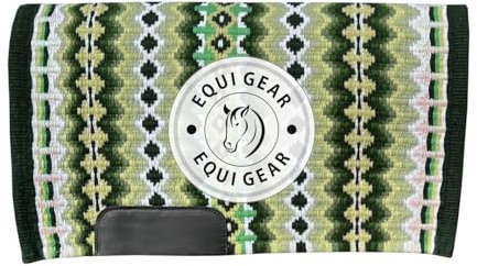 EQUIEMPRESS Sattelunterlage Western Show/Westernsatteldecke aus Neuseelandwolle, Top Wool Pad Sensor Flex (Anpassung möglich) A-315 (34 x 36)
