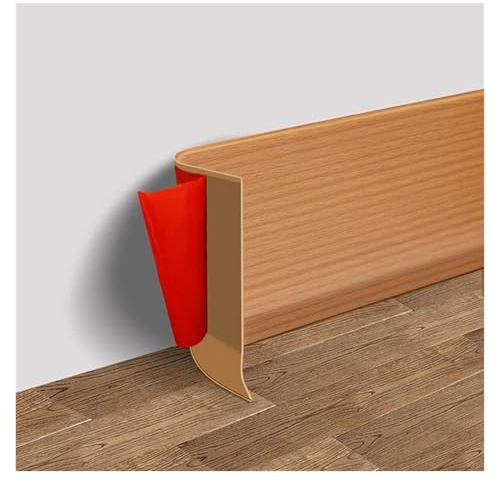 1pc Battiscopa 3.0 metri Battiscopa in PVC morbido Battiscopa in plastica Battiscopa impermeabile Adesivo da parete Linea di rivestimento della parete Anti-collisione Per I Bordi Delle Pareti(Yellow)