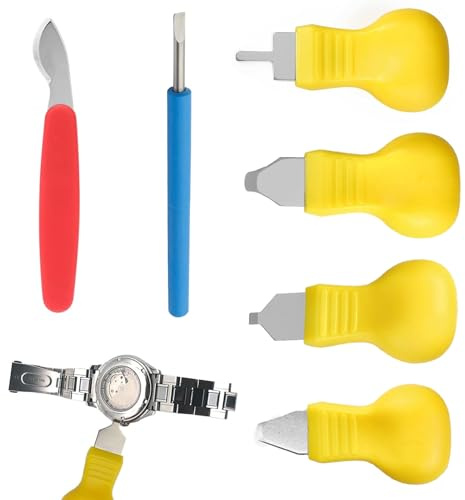 Ensemble d'outils de réparation de montres 6 pièces,outil d'horloger, ensemble d'outils de réparation de montres,outil de changement de pile de montre, pour différentes tailles de montres-bracelets