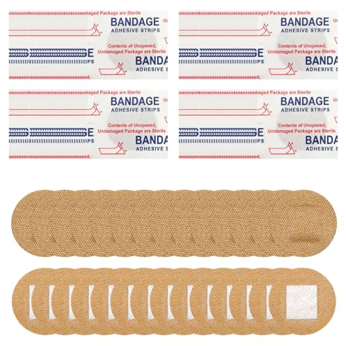 300 Stück Runde Pflaster, 2,2cm Elastisches Gewebe Hautfreundliche Pflaster für Gesicht Nase Hände und Empfindliche Haut