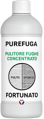 FORTUNATO PureFuga Detergente Professionale per Fughe e Pavimenti, Formula Concentrata, 1 Litro