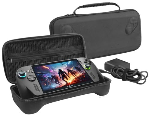 Growalleter Custodia per il trasporto per ASUS ROG Xbox Ally / Ally X, custodia rigida da viaggio multifunzionale portatile, custodia protettiva per console di gioco portatili e accessori (EVA-M)