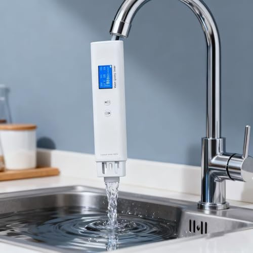 Testeur de qualité d'eau numérique Professionnel 6 en 1, Mesure la DCO, Le COT, Les TDS, Les UV275, la CE et la température de l'eau Potable (Robinet, puits).