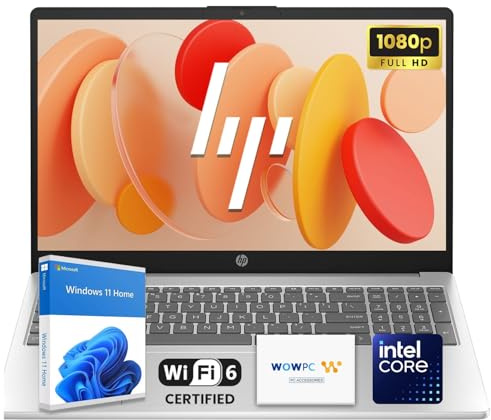 HP Pavilion Laptop | Intel Processor | 8GB DDR4 RAM | 256GB PCIe SSD | 15.6 FHD 1080p Display | Windows 11 Home | Wi-Fi 6 | Full-Size Keyboard | All-Day Performance for Work & Study | WOWPC USB