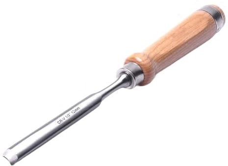 1/4pcs Half-Round Wood Chisel Chrome Vanadium Steel Carpenter Carving Gouge DIY Woodworking 8mm 12mm 25mm(12mm)