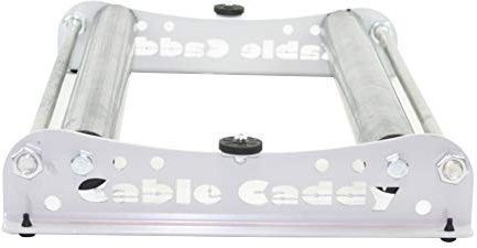 Kabelabroller Cable Caddy aus Stahl für Haspeln bis 510 mm Breite - SILBER
