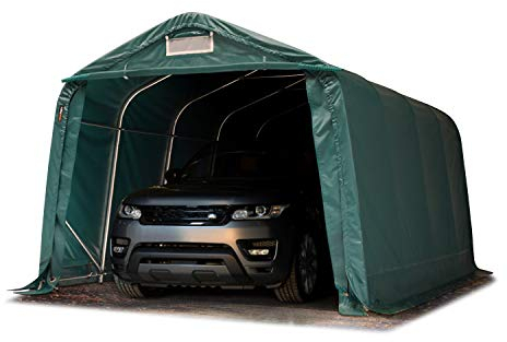 Garagenzelt Carport 3,3 x 4,8 m 2300 PRIMEtex-Plane Unterstand Lagerzelt dunkelgrün