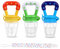 Baby Fruit Feeder JUYOO Weaning Dummies Set Include 3 Pcs Food Feeder Pacifiers with Pacifier Clips Teething Dummy for Babies Infant Toddlers