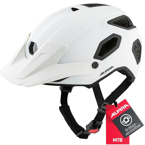 ALPINA COMOX - Widerstandsfähiger, Stoßabsorbierender & Anpassbarer Enduro Fahrradhelm Mit kurzem Schild Für Erwachsene