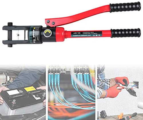 XYEJL Crimpzange Hydraulische Presszange Quetschzange Crimpwerkzeug Press Klammern Für Kabel Kabelschuhe Rohrpresszange Kabelzangen Zum Schneiden,YQK-240