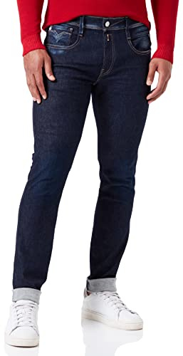 Replay Men's Anbass Recycled Jeans, 007 Dark Blue, 31W x 30L