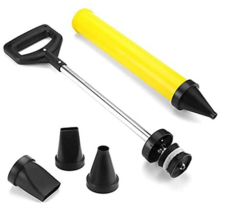 Pistolet à calfeutrer au ciment Pompe à chaux Pulvérisateur de mortier de jointoiement Pompe à calfeutrage de ciment Applicateur Outil de remplissage de coulis avec 4 buses Outil applicateur de chaux
