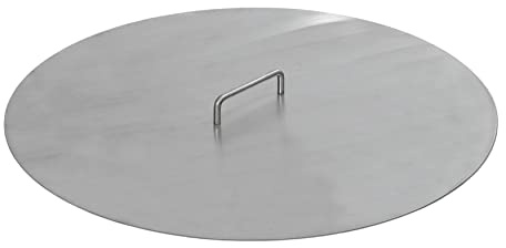 80 cm Deckel für Feuerschalen Feuertonnen Schwenkgrills aus 2,0 mm Stahl mit Griff - Feuerdeckel