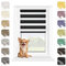 MARDOM Rollos für Fenster Ohne Bohren, Duo Rollo Tag und Nacht, Rollo Ohne Bohren, Doppelrollo Klemmfix Ohne Bohren, Fensterrollo Innen, Jalousien (Schwarz, 82.5x140 cm (Stoffbreite: 78.5)