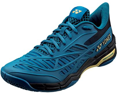 YONEX Power Cushion Cascade Drive Badminton Court Shoe (Teal Blue/Gold) (5.5)