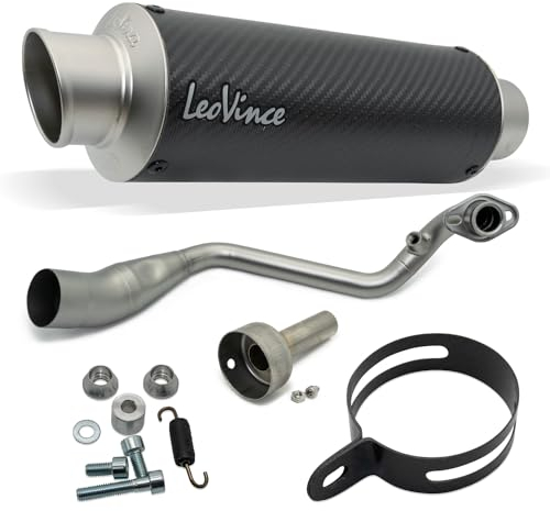 Impianto di scarico LeoVince GP CORSA MATTE 1/1 per Aprilia SR GT 125/200