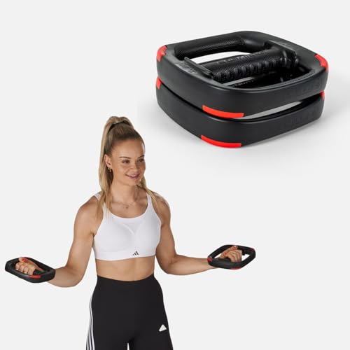 Les Mills™ Ergonomische Gewichtsscheiben (1 kg / 2,2 lbs) mit Doppelfunktion, Home Gym Equipment, ideal für Ganzkörpertraining