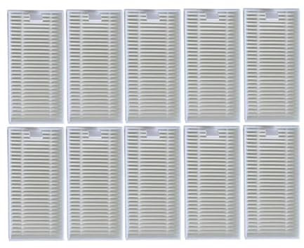 RijPex Staubsauger HEPA Filter kompatibel mit QQ6 Hofer Easy Home SR1 IPlus S5 Linnberg Clobot MT-810 Roboter Staubsauger Teile Zubehör (Color : 10pcs)