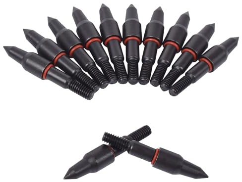 Flèches Broadhead à vis noires 100grn pour pratique, balles de tir à l'arc pointes sauvages, pointes de flèches pour petit gibier arbalète arc compound pour boulons d'arbalète R9 visée pratique chasse