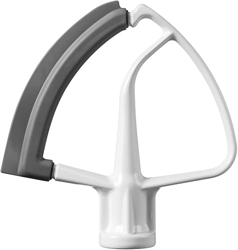 Lunaanda Flex Edge Beater for KitchenAid 4.5-5 Qt Tilting Head Stand Mixer, Flat Stirrer with Silicone Edges Scraper, Whisk Attachment Compatible with KitchenAid Stand Mixers