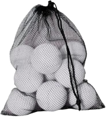 Dickly 12 Stück Tennisbälle, Übungsbälle mit Aufbewahrungstasche, 64 mm Durchmesser, Spielbälle, Trainingsbälle für Sportunterhaltung, Weiß