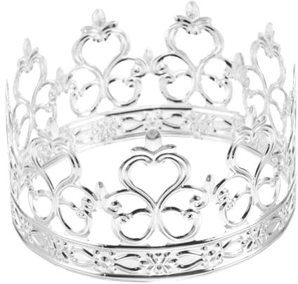 KOMBIUDA Mini Princess Cake Topper Elegante Silberne Tortenaufsätze Für Hochzeiten Geburtstagsfeiern Und Dekorative Krone Für Stilvolle Kuchenverzierungen