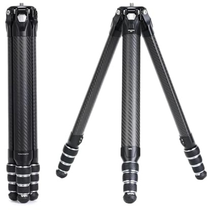 Falcam TreeRoot F38 Pro Carbon-Stativ, 155 cm Reisestativ mit Schnellverschluss, 5 kg Traglast, F22-Schnittstellen, 1/4-Schraube, Trageriemenösen für DSLR-, spiegellose und Videokameras (R140T)