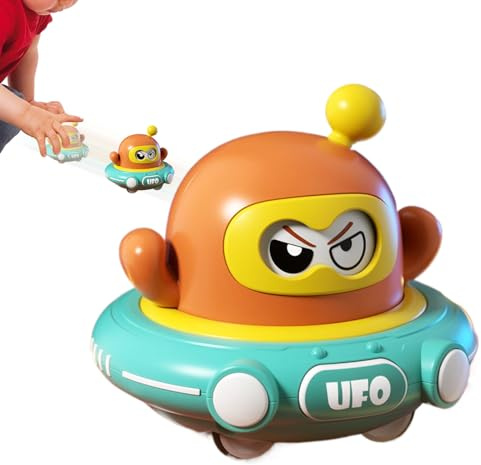 Nudorpn Pull Back UFO, carina nave a giocattolo da traino | Attività all'aperto per giardino in età prescolare parco giochi interni regalo di compleanno
