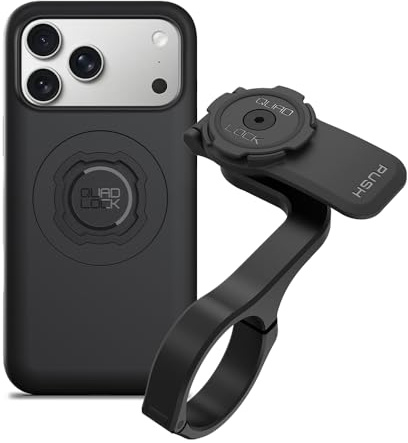 Quad Lock Out Front PRO Cykelstyrefäste (V2) med MAG-telefonfodral för iPhone 17 Pro Max