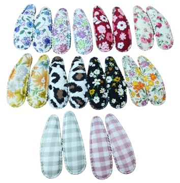 20 Pièces Mini Barrette Cheveux Fille, Multicolore Tissu Barettes Cheveux Fille, Léger Barrette Bebe Filles, Accessoires Cheveux pour Les Tout-Petits, Les Filles (Imprimé floral)