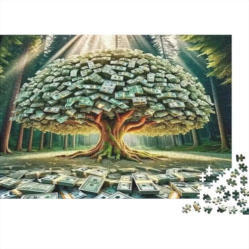 1000 Pieces Mini Jigsaw Puzzle Money Tree for Adults