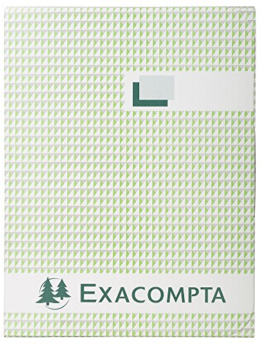 Exacompta 415E Geschäftsbuch DIN A4 (kariert 110 g/qm Inh. 500 Blatt, 1 Stück) schwarz