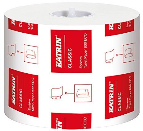 Katrin 103424 Classic System Toilet ECO paper, 100% recycled fibre (Pack of 36)