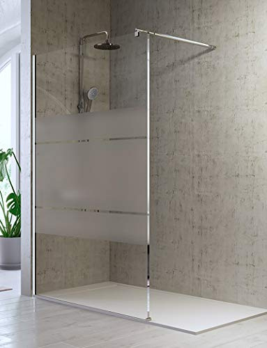Mampara de Ducha Frontal de 1 cristal fijo - Cristal de Seguridad de 8 mm - Modelo Fresh (100 cm)