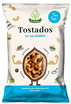 EL NOGAL Frutos Secos Anacardo Tostado Sin Sal Bolsa, 100 G