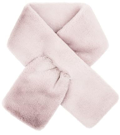 Futrzane Modern Schal - Kunstfell Schal Damen - Winter Pelzkragen Stola aus Pelz (Grau Modern)