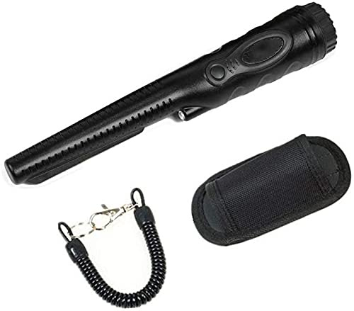 RJJ Handheld Metal Detector Pinpointer High Waterproof IP68 to Underwater 5 Meters HS-08 Three Detection Modes Check (Color : Black)