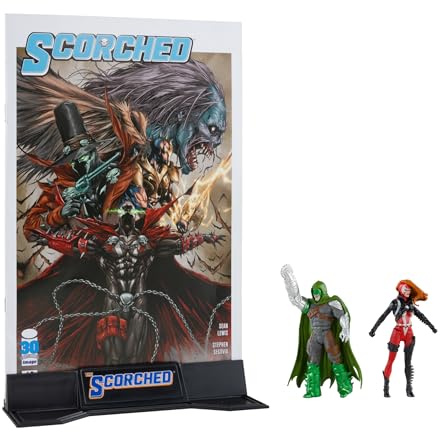 McFarlane Toys - Spawn Page Punchers 2pk She Spawn and Curse - Figuras de acción de 3 Pulgadas con cómic