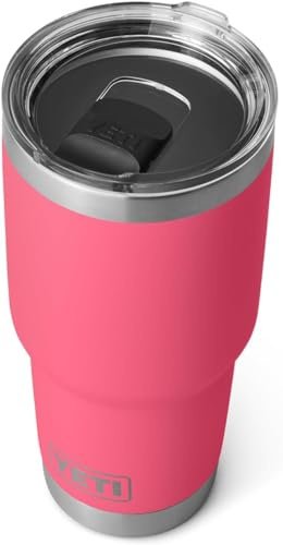 YETI Ramble Becher Mit MagSlider Deckel, Tropical Pink, 30 oz (887 ml) | Kaffeebecher aus Edelstahl mit MagSlider-Deckel (nicht auslaufsicher), isolierter Kaffeebecher hält Getränke heiß oder kalt