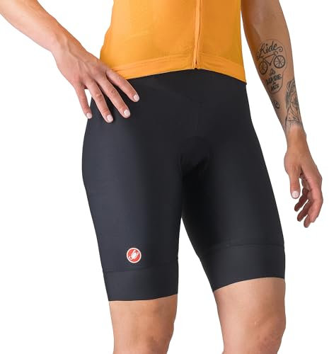 CASTELLI Prima 2 DT Trägerhose für Damen, Endurance-Shorts für Rennrad und Gravel-Biking, mit Sitzpolster und hochsichtbarem Reflexionsvermögen