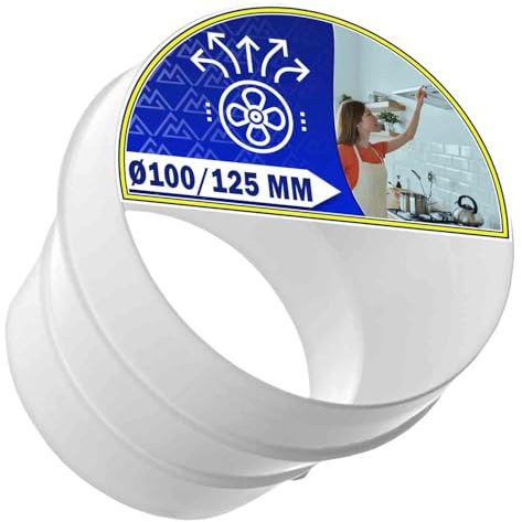 Adaptateur Tuyau Climatiseur Mobile Ø100/125mm 481281718049 Garantie 10 Ans | MONTERAL