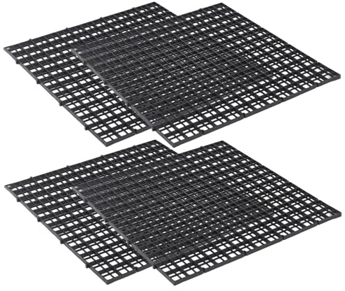Cubierta de acuario – Tapa multifuncional para pecera, tapa de terrario antisaltos, placa de filtro de acuario | 4 cubiertas transparentes para acuario con ajuste seguro, placa de filtro perfecta para