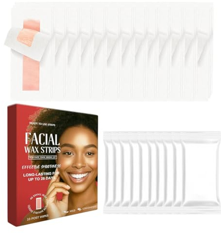 GXGM Wachsstreifen zur Haarentfernung für Frauen Männer - Gesichtshaarentfernung für Frauen,Wachsstreifen für Gesicht,Körper,Arme,Beine,Brust,Rücken,Bikini
