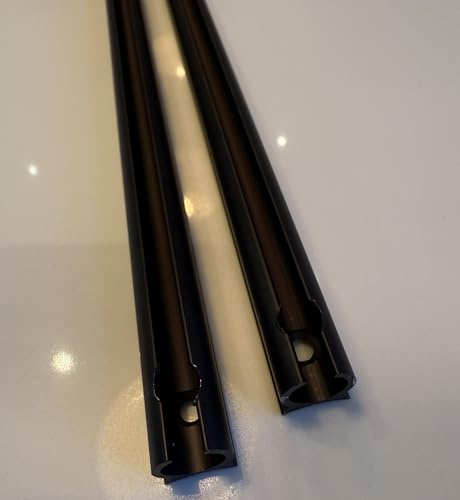 Wild Earth BLACK Awning Rail, universal Caravan, Campervan, motorhome 1.2 Metre X2 = 2.4m Total