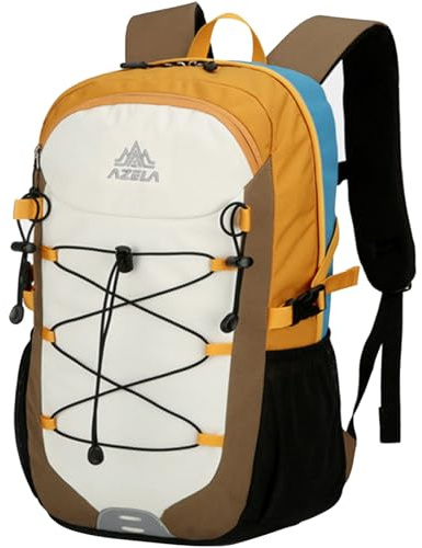ONETOALL Wanderrucksack Damen 25L, Leichter Tagesrucksack Herren Klein, Wasserdichter Fahrrad Rucksack mit Rückenbelüftung zum Wandern Tagestour Radfahren Reisen Pendeln
