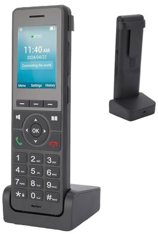 VBESTLIFE Telefono Cordless 4G LTE, Schermo LCD a Colori da 2,4 Pollici, Scheda SIM, WiFi e Bluetooth, Telefono VoIP per il Business degli Uffici Domestici (Versione USA)