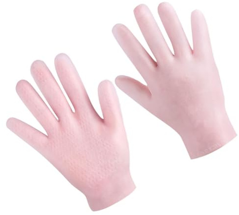 DECORNIJIA Feuchtigkeitsspendende Damen handschuhe für Trockene Haut Anti rutschfest Elastisch und Hautfreundlich zur Intensiven Pflege mit Lotion über Nacht Sanfte Hautpflegehandschuhe