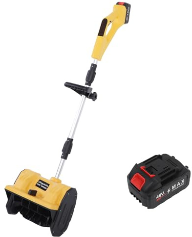 Generic Souffleuse à Neige sans Fil, Fonctionnement Efficace, Pelle à Neige pour Allée Extérieure, Déneigement en Hiver, 1 Batterie Rechargeable (Prise UE)