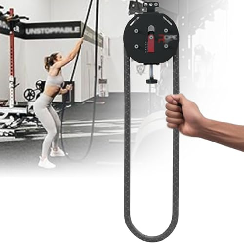 TONGDAJINBAO Entrenador De Poleas, Entrenador De Cuerda Infinita, Sistemas Cable-Polea Resistencia Ajustable para Entrenamiento De Cuerpo Completo, Cardio, HIIT Y Entrenamiento De Fuerza(Red)