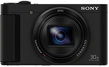 Sony DSC-HX80 Kompaktkamera (18,2 Megapixel, 30x opt, Zoom, 7,5cm (3 Zoll) Display, OLED Sucher, 180° Selfie-Display) schwarz